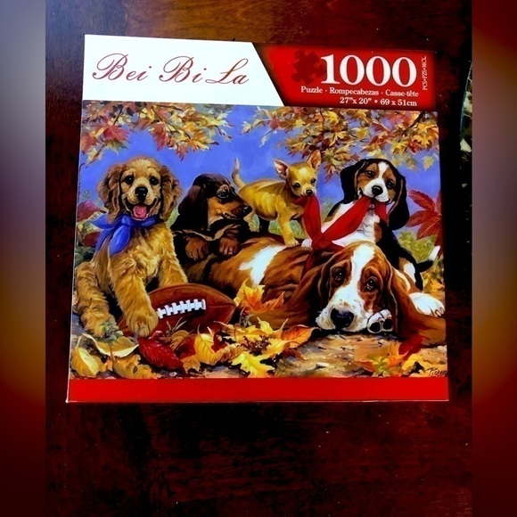 CUTE DOGS 1000 piece puzzle used‎ and complete - Picture 2 of 5